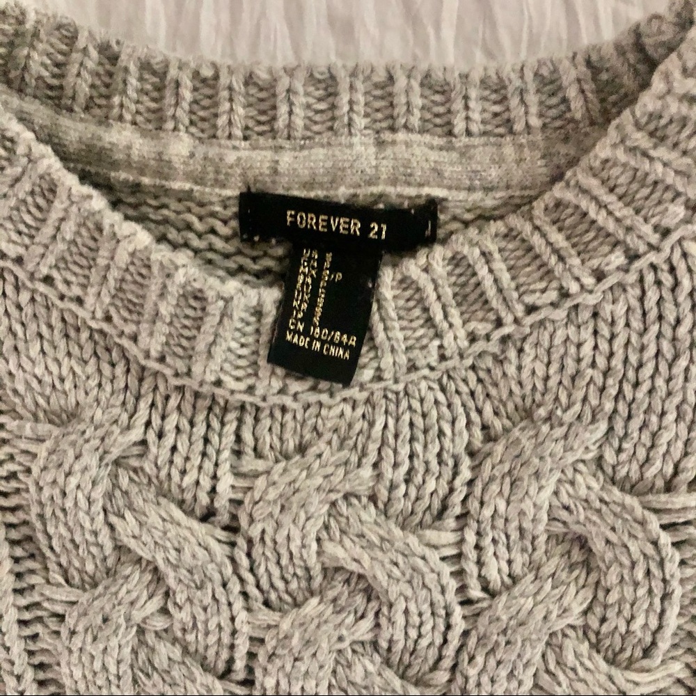 Grey Knit Sweater - Picture 3 of 4